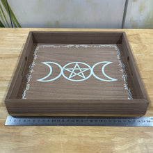 Load image into Gallery viewer, Square Triple Moon Décor Tray
