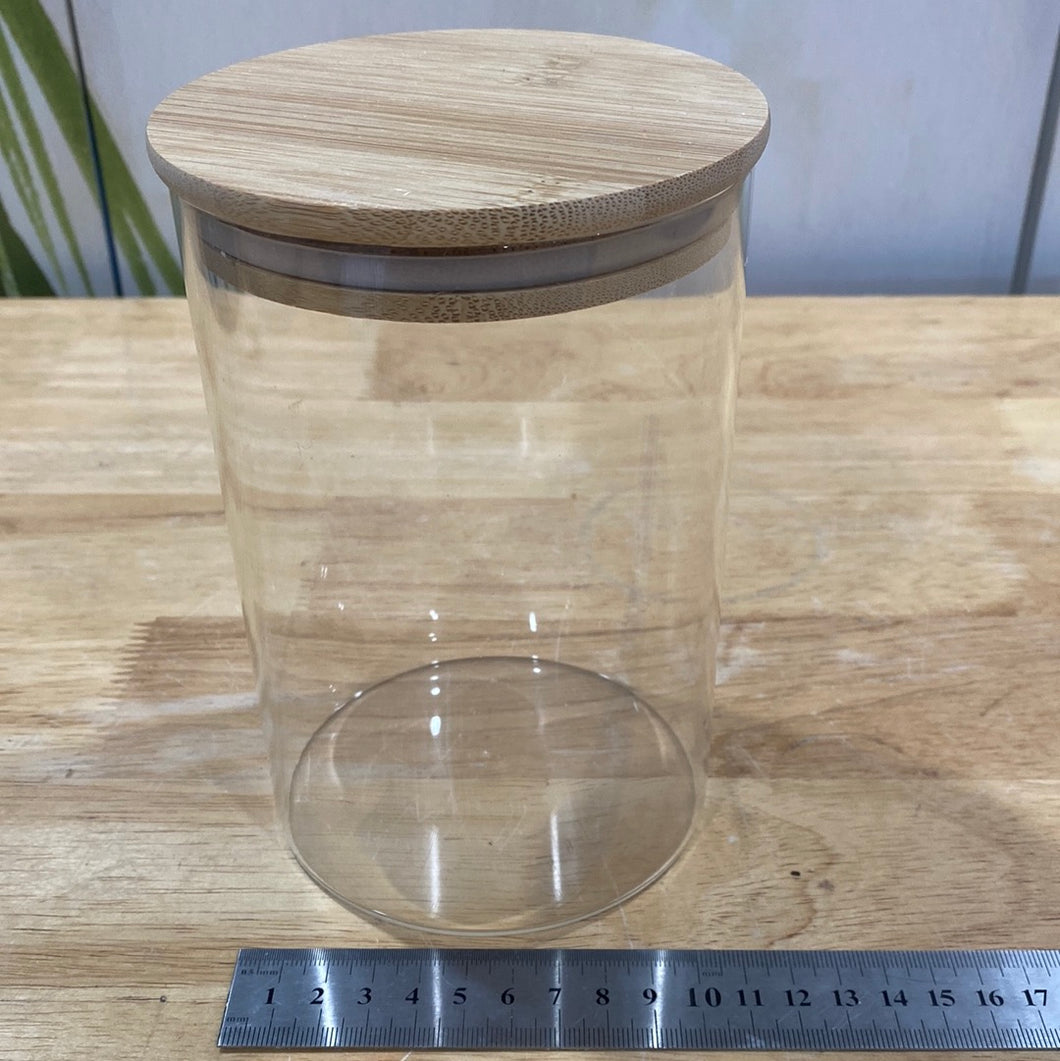 Large Glass Jar with Bamboo Lid